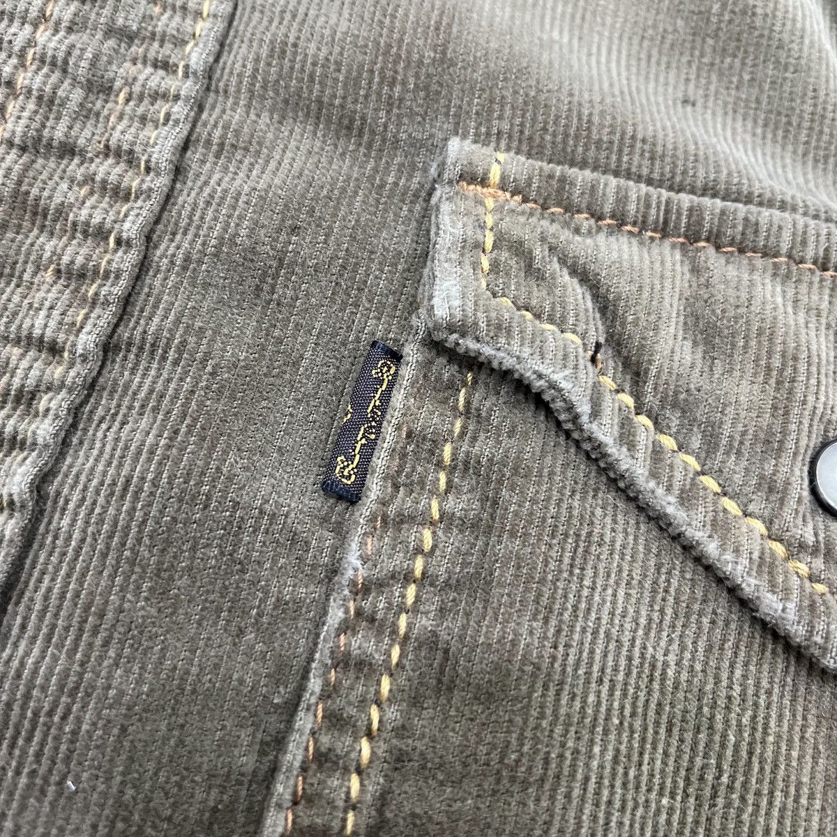 GOA Genuin Vintage GOA - Distressed Corduroy Wested ShirtStudded Size US M / EU 48-50 / 2 - 5 Thumbnail