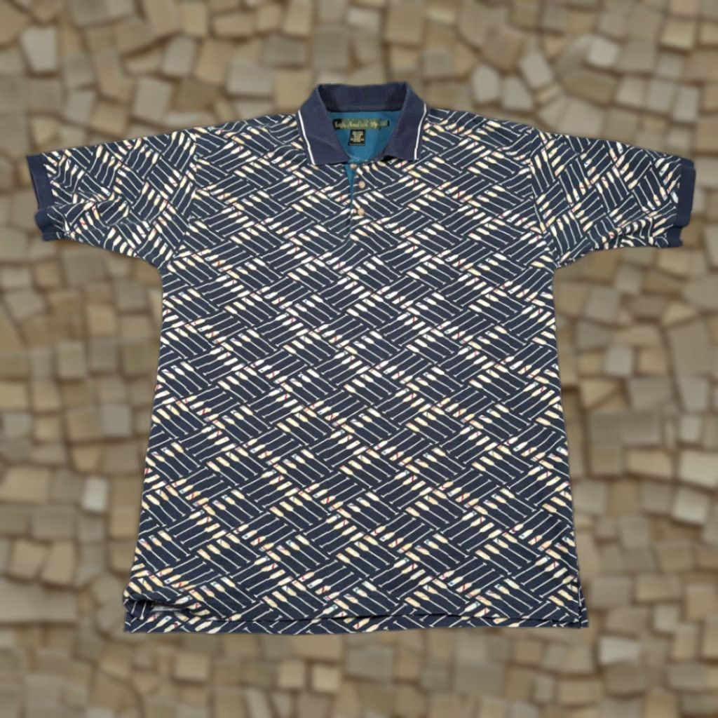 Vintage VINTAGE Knights Of Round Table Polo Shirt Adult LARGE Blue Oars Rowing 90s Size US L / EU 52-54 / 3 - 1 Thumbnail