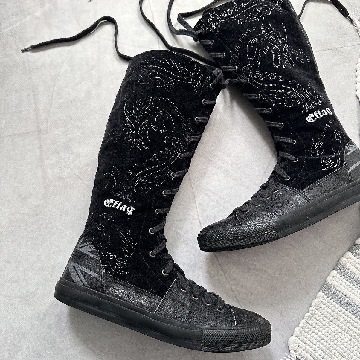 Adidas × Y's Japan Punk Yohji Yamamoto Style Boxing Biker Converse Vibe Size US 9.5 / EU 42-43 - 2 Thumbnail