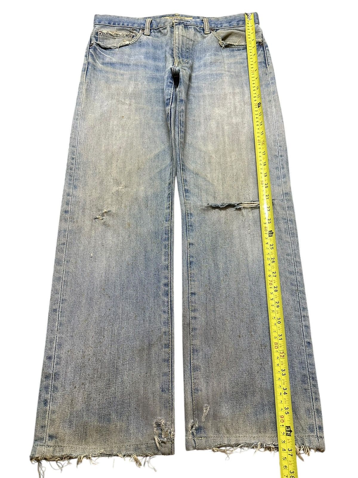 Japanese Brand Vintage Japanese Uniqlo Mud Wash Distress Style Jeans Size US 32 / EU 48 - 12 Thumbnail