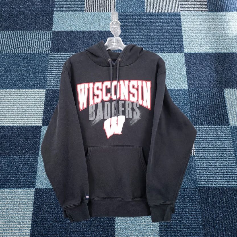 Jansport Jansport Winsconsin Badgers Hoodie Sweatshirt Mens Medium M Black Football Size US M / EU 48-50 / 2 - 1 Thumbnail