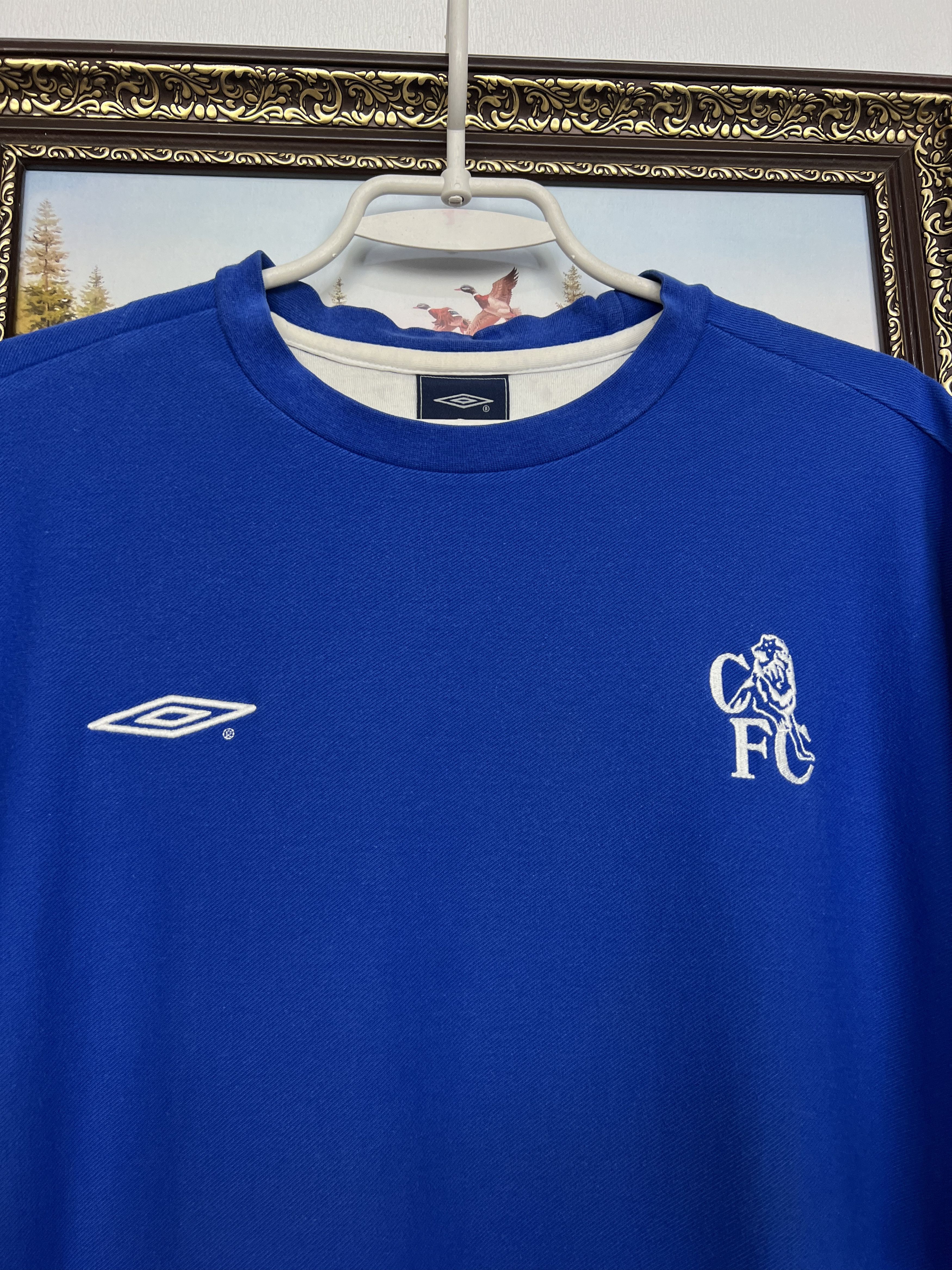 Umbro Vintage Chelsea Football Train Shirt Jersey Trikot Rare Size US XL / EU 56 / 4 - 3 Thumbnail