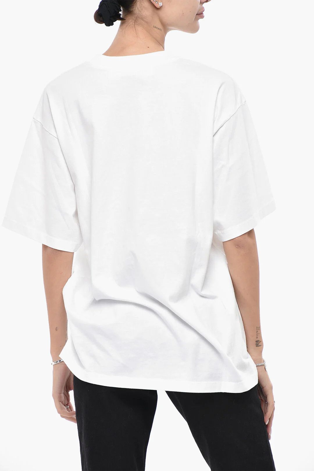 Off-White og1mm0426 Cotton T-Shirt in White Size L / US 10 / IT 46 - 2 Thumbnail
