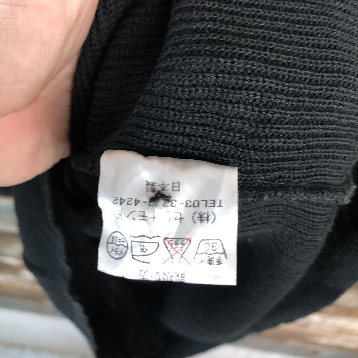 Japanese Brand Serio Mondo Black Vest Knitwear #A2205 Size US L / EU 52-54 / 3 - 12 Thumbnail
