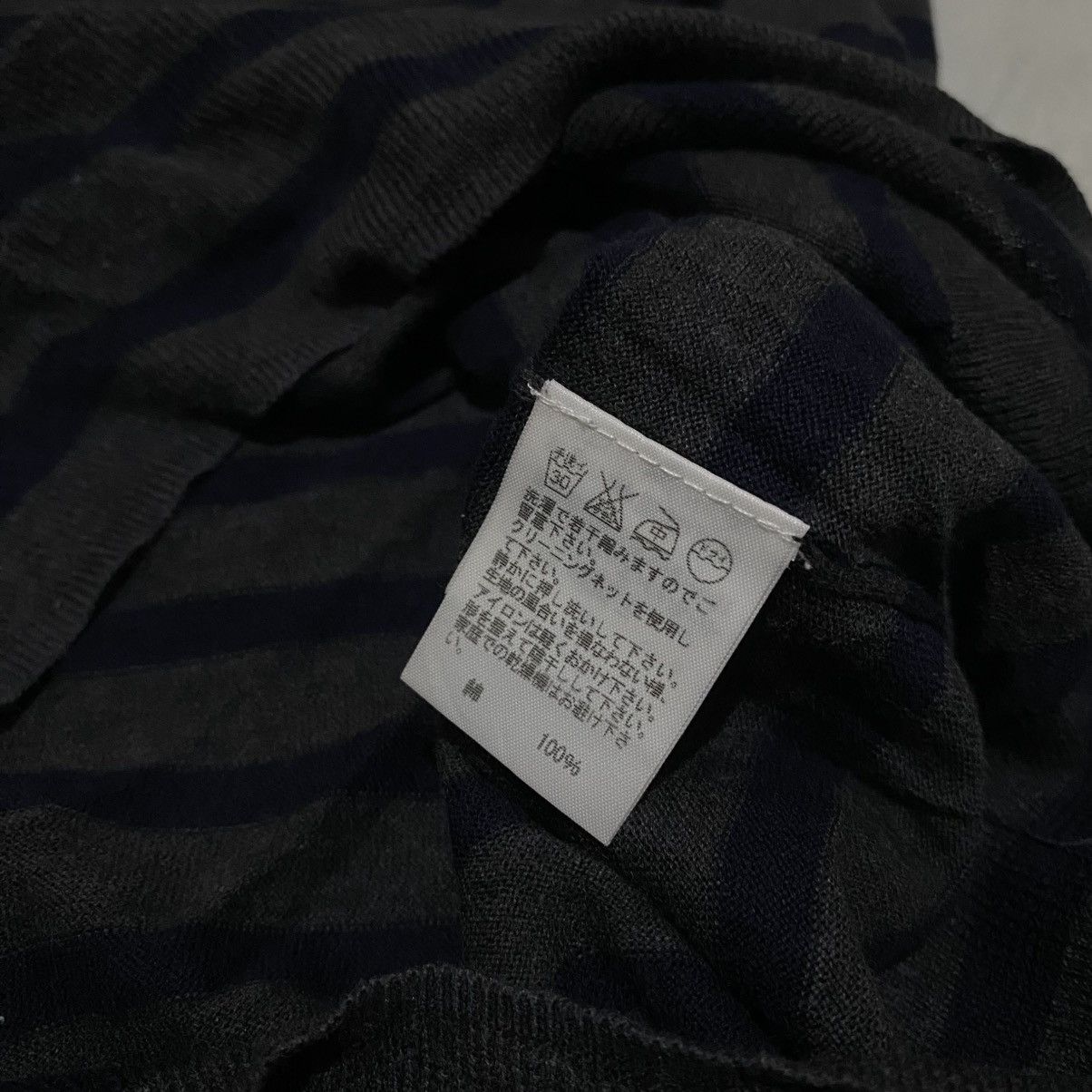 Zucca Zucca by Issey Miyake Pocket Stripe Pleated Knit Tee Size M / US 6-8 / IT 42-44 - 11 Thumbnail