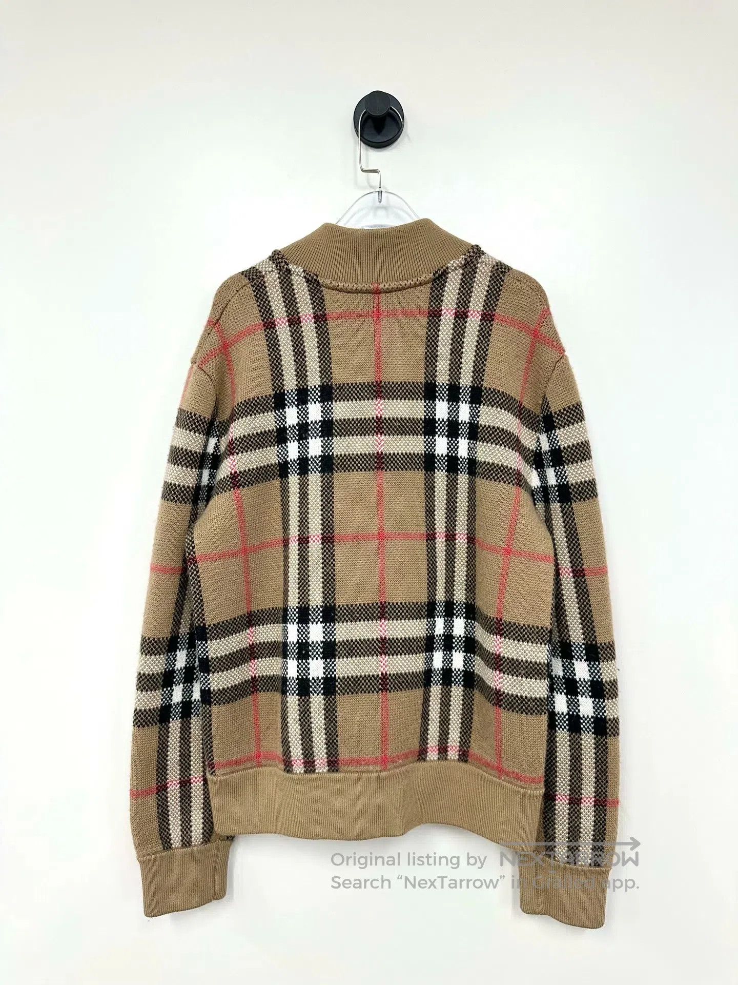 Burberry Burberry Classic Plaid Zip-up Knit Jacket| Size S / US 4 / IT 40 - 2 Thumbnail