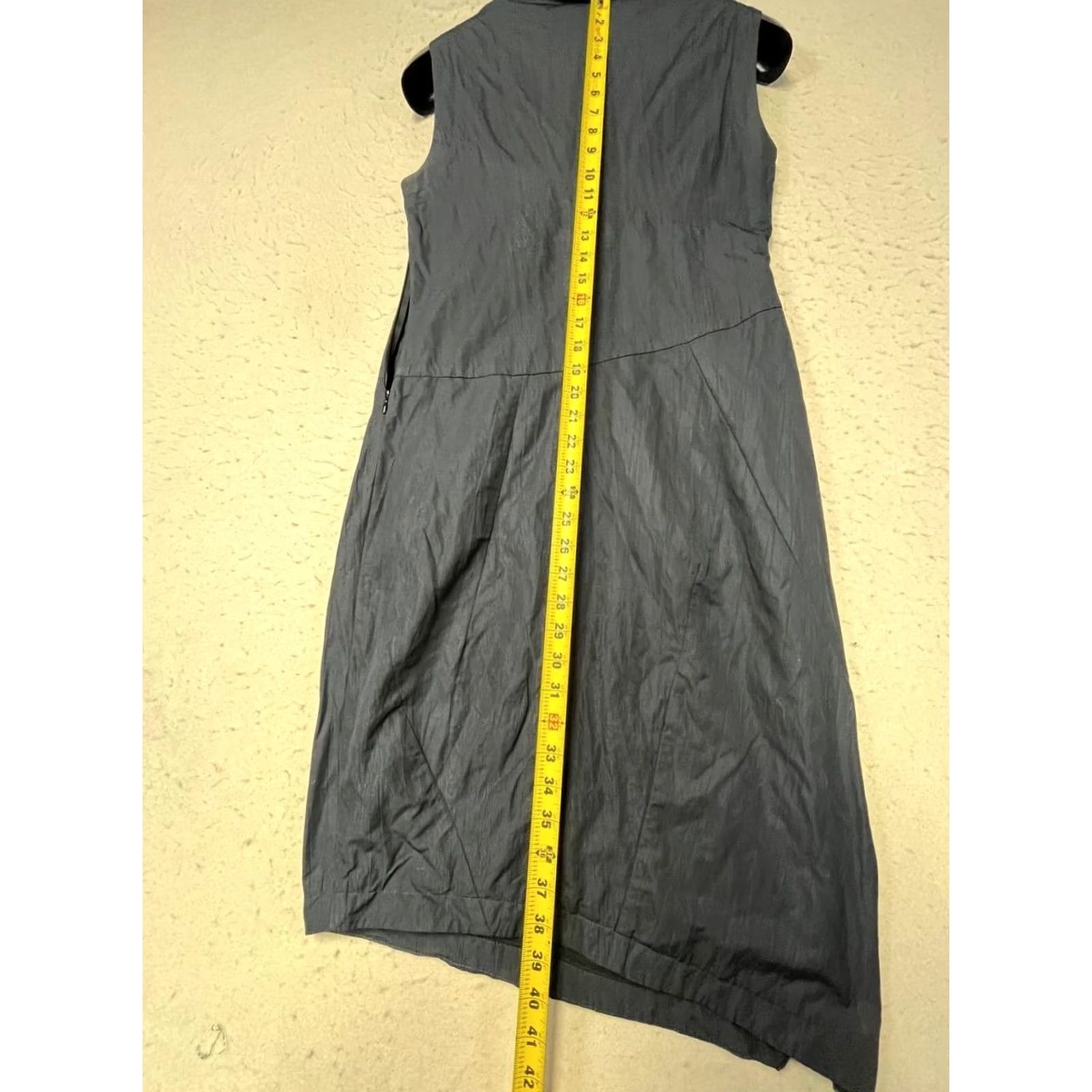 Vintage Porto Dress Womens 0 Blue Navy Sleeveless Asymmetrical Layered Open Leg Size Size XS / US 0-2 / IT 36-38 - 4 Thumbnail