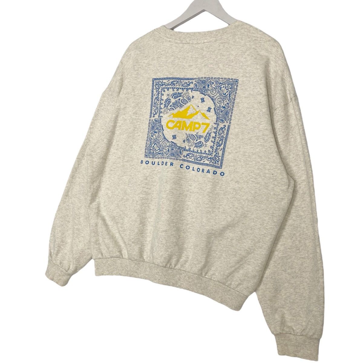 Vintage Vintage Camp7 Sweatshirt Crewneck Big Logo Back Hit Gray Size US M / EU 48-50 / 2 - 2 Thumbnail