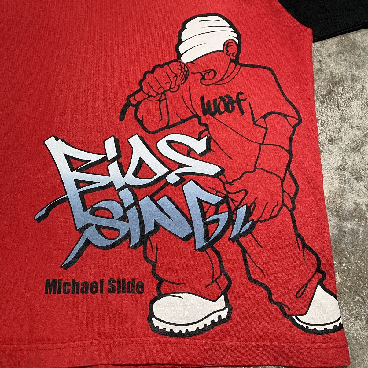 JNCO × Vintage Y2K DACK DIVE MICHAEL SLIDE FREESTYLE HIPHOP T SHIRT Size US M / EU 48-50 / 2 - 8 Thumbnail
