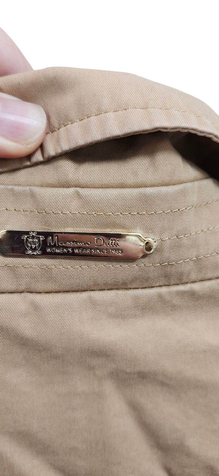 Massimo Dutti Massimo Dutti Women’s Trench Coat With Belt Brown Size M Size M / US 6-8 / IT 42-44 - 10 Thumbnail