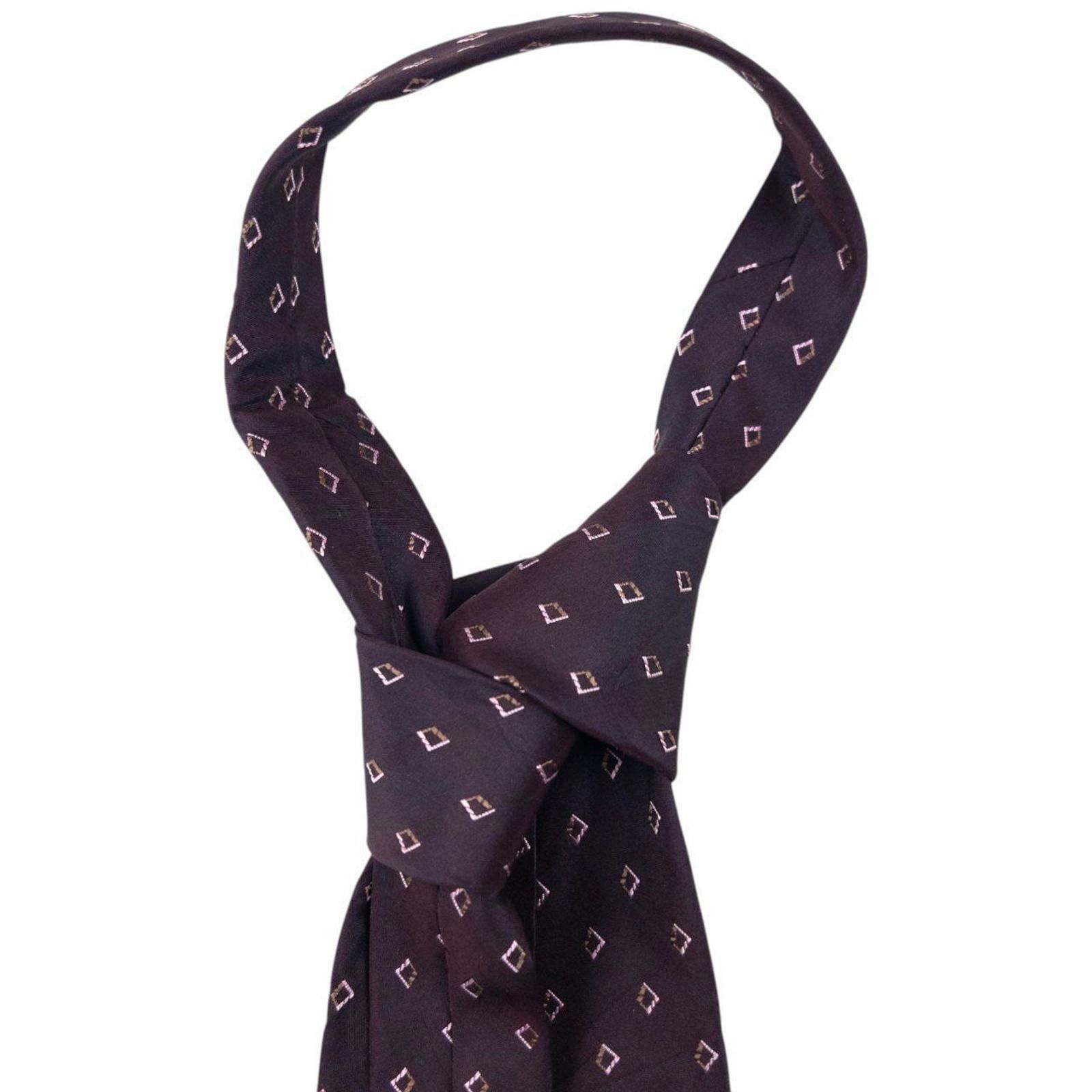 Issey Miyake Vintage 90s Issey Miyake Pattern Silk Tie Size ONE SIZE - 3 Thumbnail