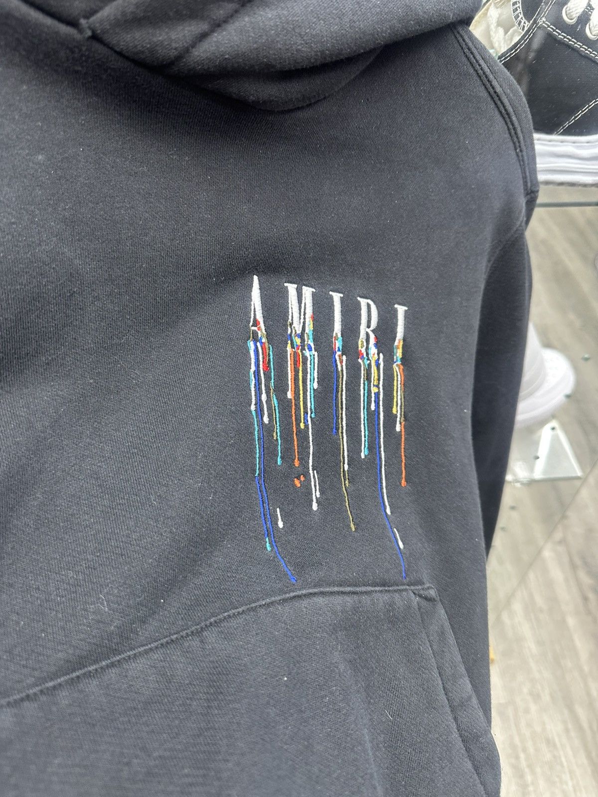 Amiri Amiri Paint Drip Logo Hoodie Size US S / EU 44-46 / 1 - 6 Thumbnail