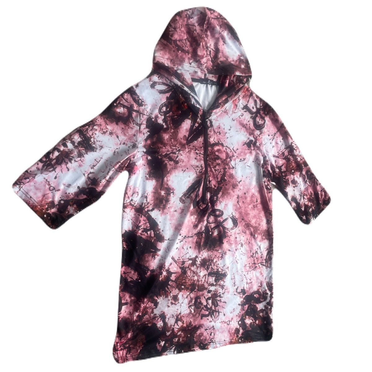 If Six Was Nine 2000s Japanese archive Vkei Graphic 3/4 Sleeve Hoodie Gyaruo Size US M / EU 48-50 / 2 - 3 Thumbnail