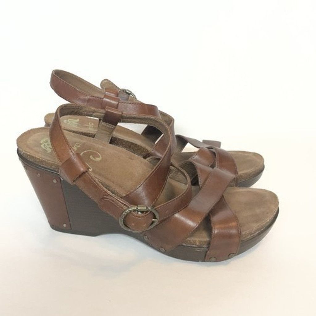 Dansko Dansko Frida Criss Cross Straps Wedges Womens EU40/US9-9.5 Size US 9 / IT 39 - 9 Thumbnail