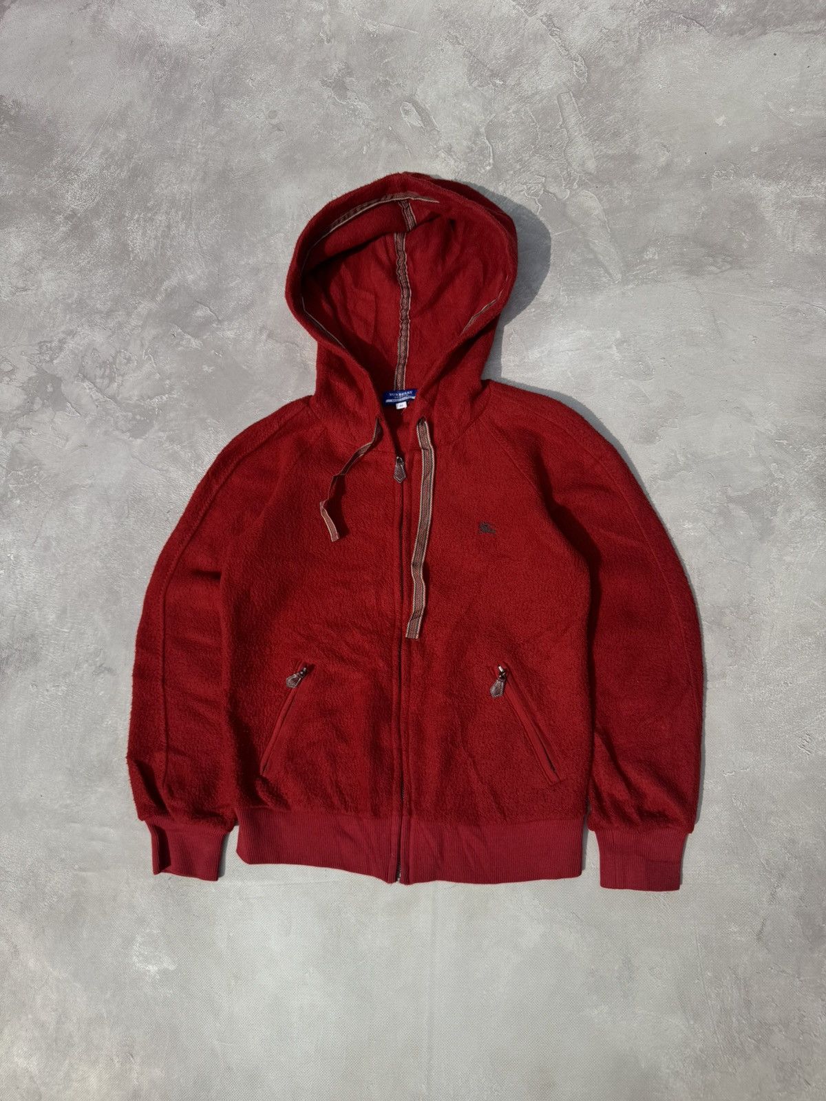 Burberry Vintage Burberry Fleece Zip Hoodie Size XS / US 0-2 / IT 36-38 - 1 Thumbnail