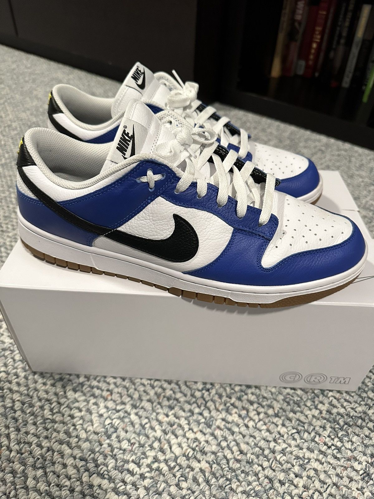 image of Nike Dunk Low By You Shoes in White, Men's (Size 12)