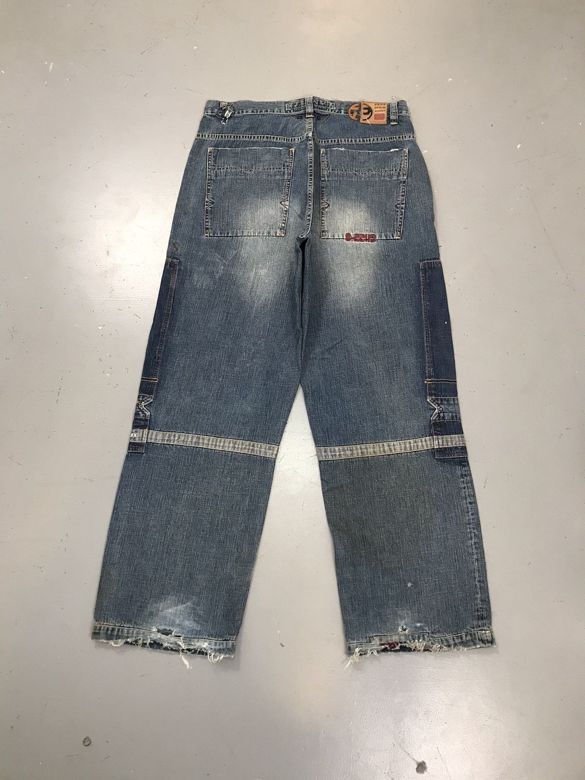 Pepe Jeans × Vintage Y2K Style Pepe Denim Worxx Size US 36 / EU 52 - 2 Thumbnail