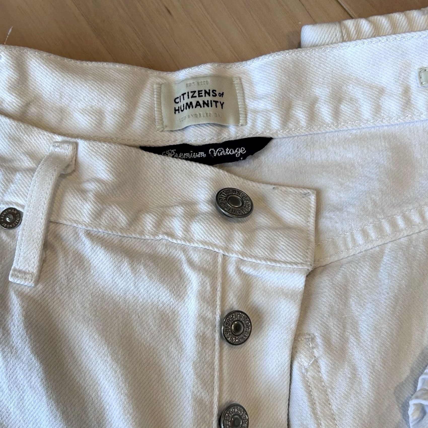Citizens Of Humanity Citizens Of Humanity Emery Crop Denim White Jeans Women’s 30x26 Premium Vintage Size 30" / US 8 / IT 44 - 7 Thumbnail