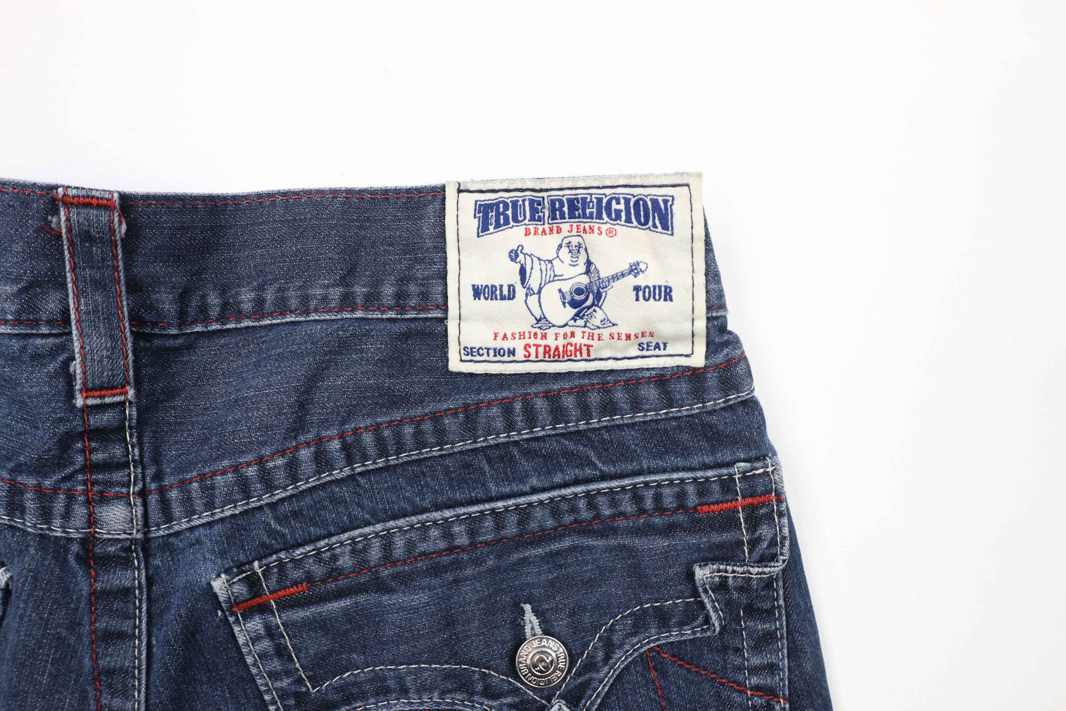 True Religion × Vintage Vintage True Religion Stitch Straight Leg Denim Jeans US Size US 36 / EU 52 - 12 Thumbnail