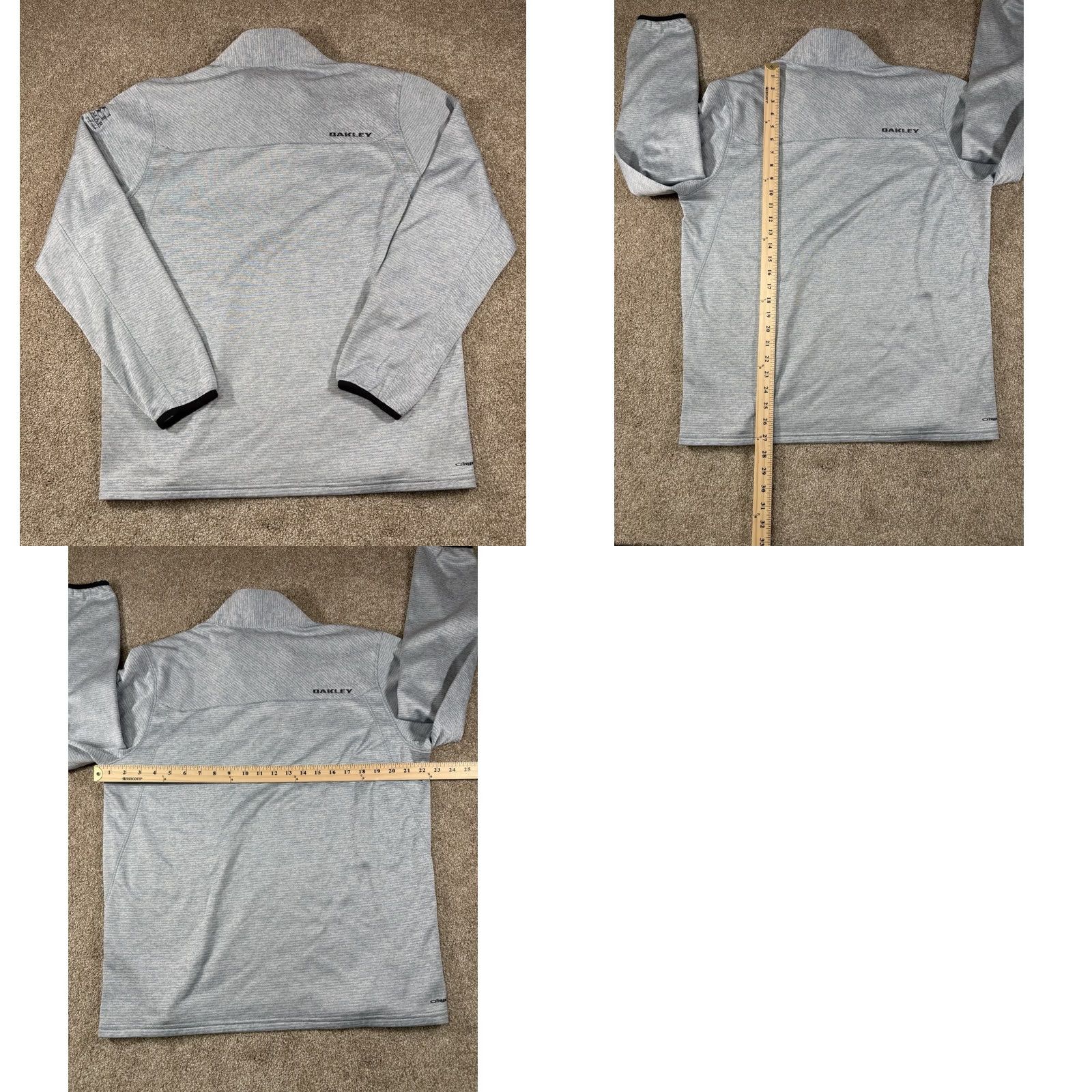 Oakley Oakley Sweater Mens Gray Hydrolix Quarter Zip Pullover Belmar Golf Club • Large Size US L / EU 52-54 / 3 - 8 Thumbnail
