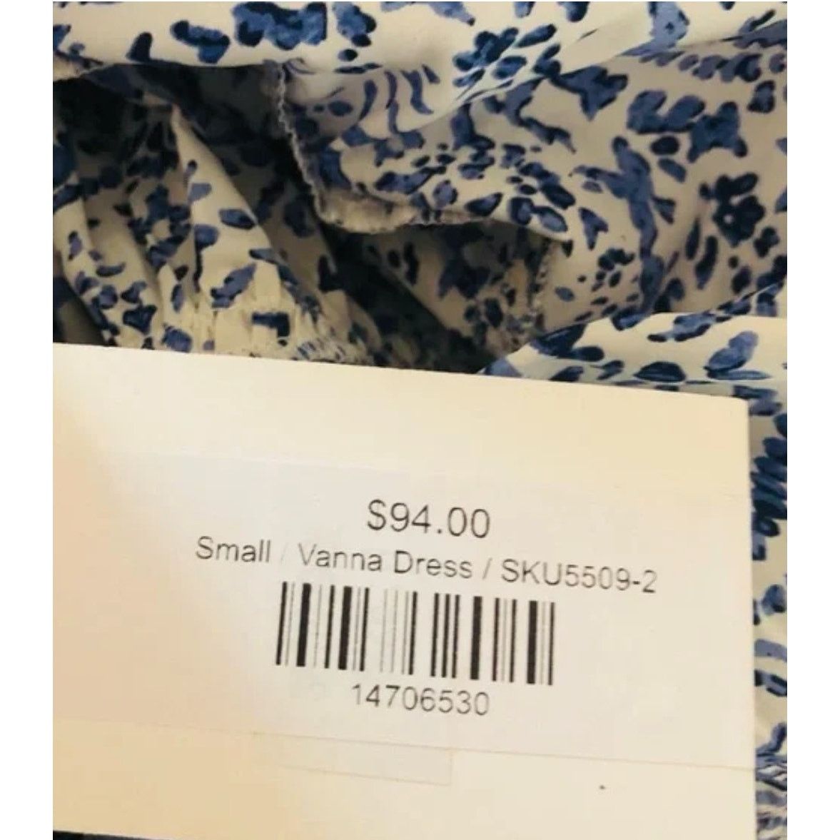 REVOLVE THML Vanna Maxi Dress Blue & Cream Women's Size Small Size S / US 4 / IT 40 - 7 Thumbnail