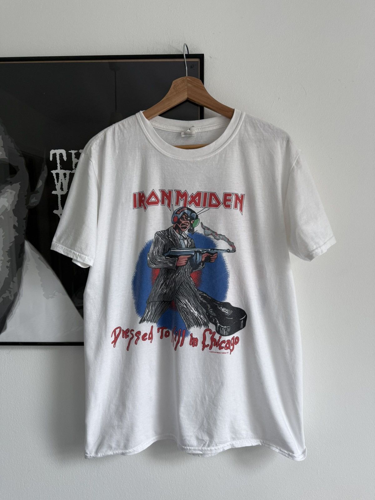 Band Tees Iron Maiden Dressed To Kill In Chicago vintage metal rock Size US L / EU 52-54 / 3 - 1 Thumbnail