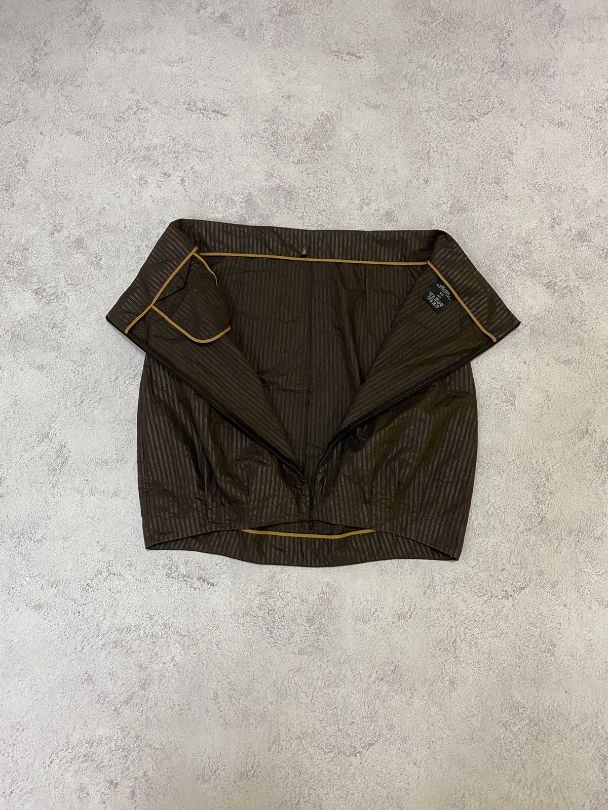 Cop Copine Cop Copine Womens Vintage Brown Striped Mini Skirt Size 42 Size 28" / US 6 / IT 42 - 8 Thumbnail