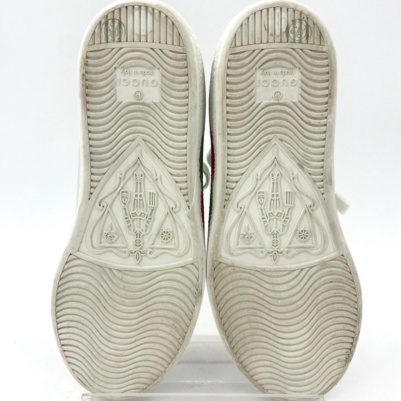 Gucci [Gucci] Interlocking GG Low-Top Lace-Up Sneakers 34.5 White Size US 4 / IT 34 - 5 Thumbnail