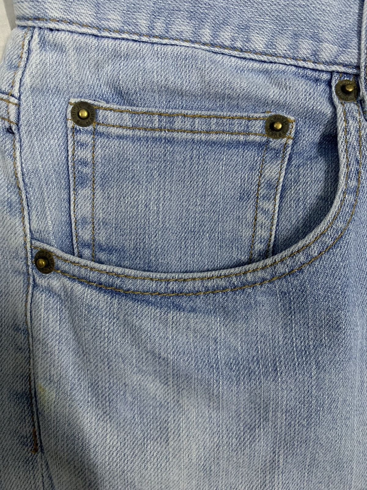 Hanes Vintage 80s Hanes North Carolina Distressed Jeans Size US 33 - 6 Thumbnail