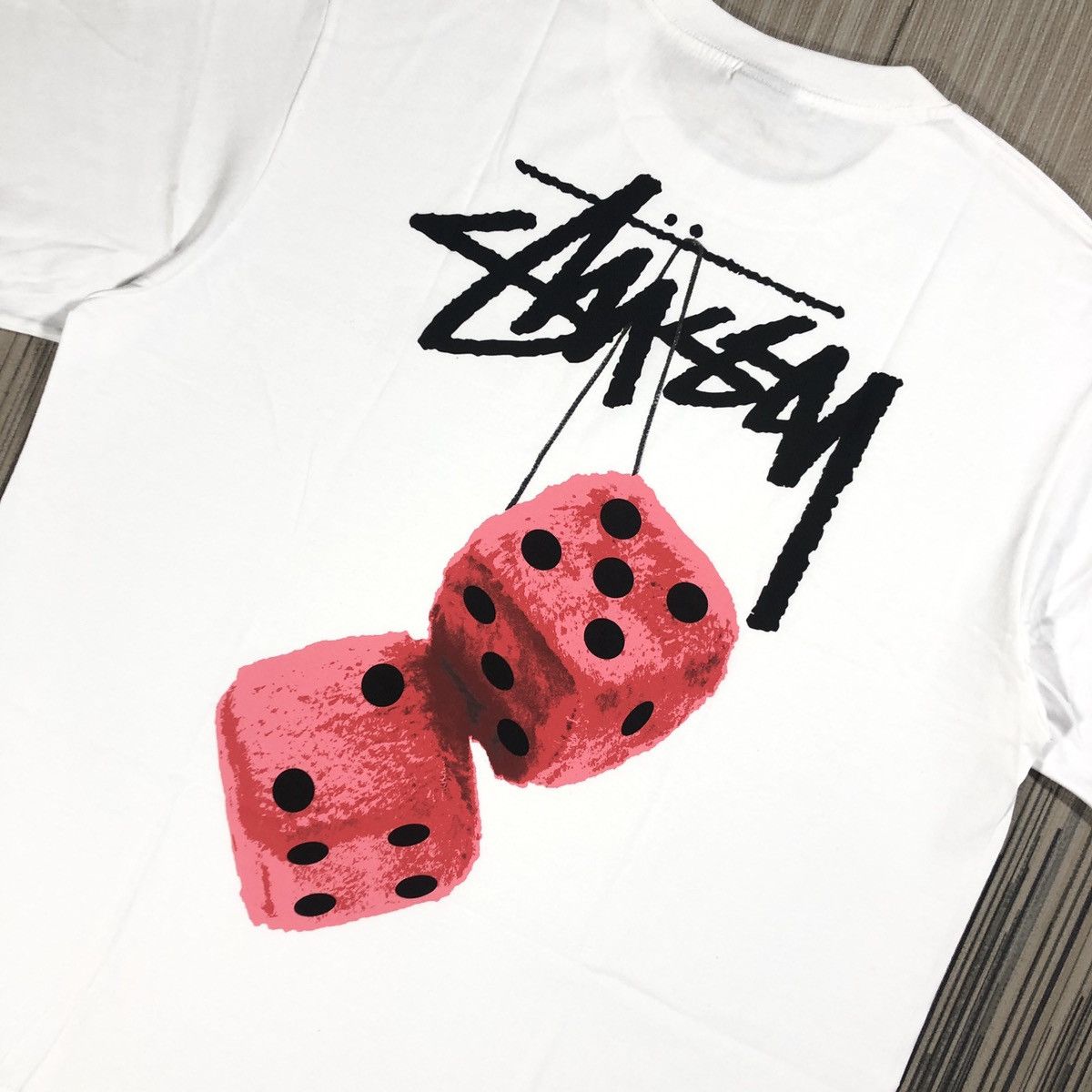 Stussy Stussy Fuzzy Dice Tee Size US XL / EU 56 / 4 - 3 Thumbnail