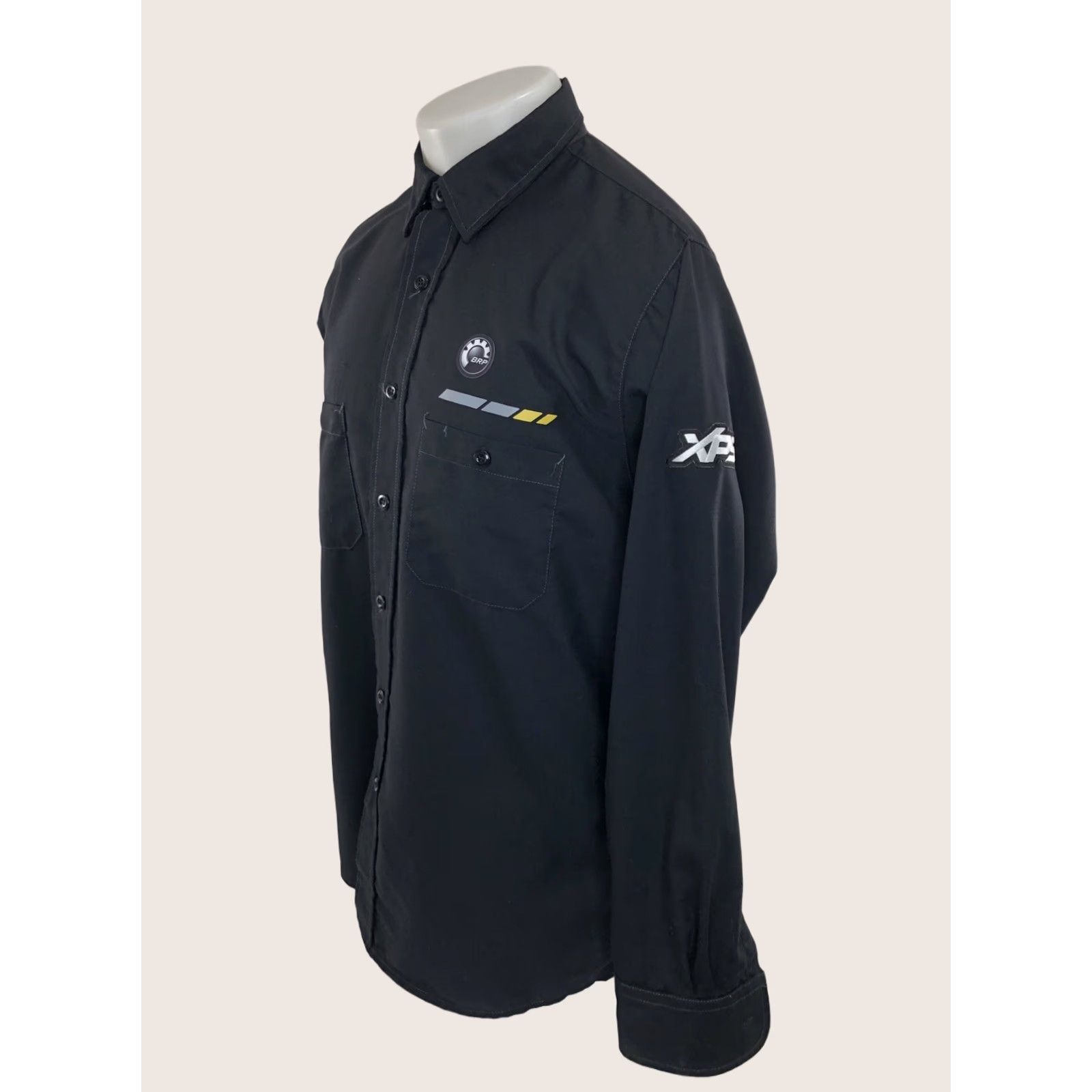 Vintage BRP / XPS - SKI-DOO, LYNX, SEA-DOO, EVNIRUDE, ROTAX, CAN AM Lg Shirt - EXCELLENT, BRP, Button-Up, Men, L, Black, Long Sleeve, Size L, Vintage? Size US L / EU 52-54 / 3 - 1 Thumbnail