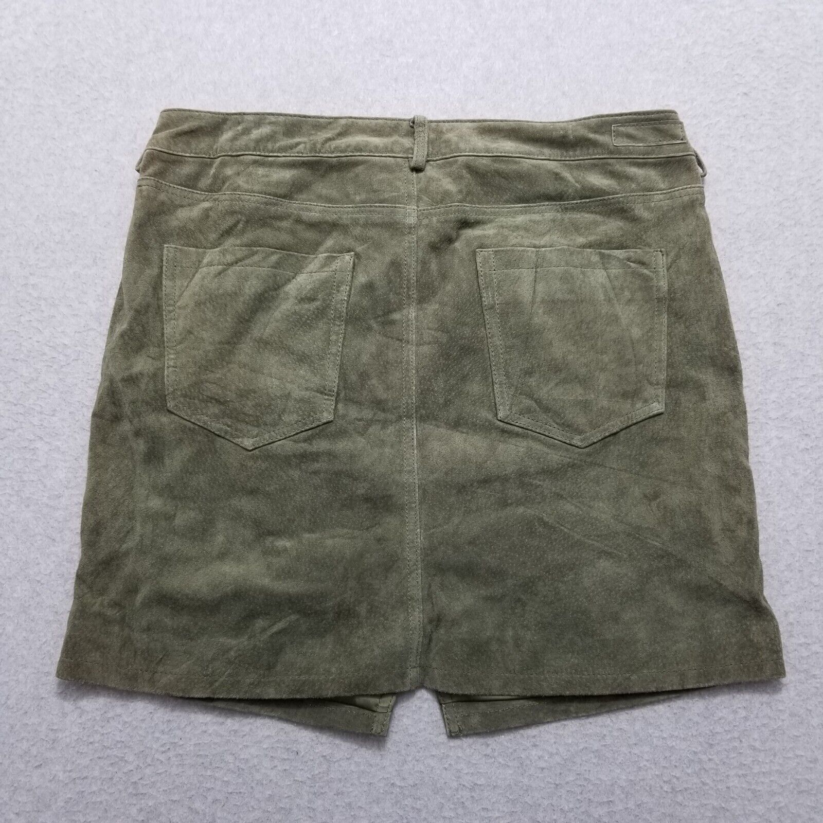 BLANKNYC BlankNYC Mini Skirt Womens 29 Green Pockets Zip 31x16 Size 29" - 6 Thumbnail