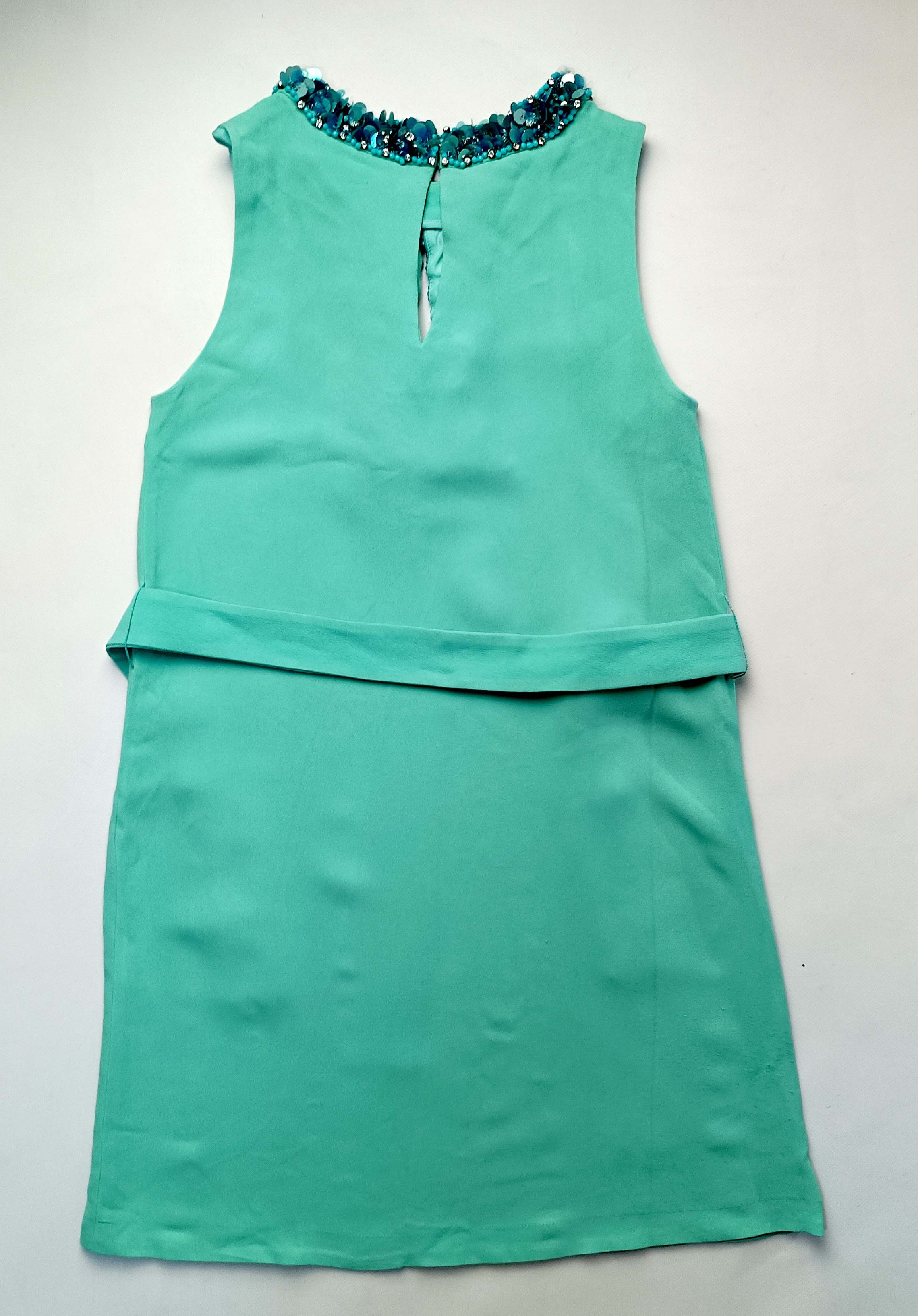 Miu Miu Miu Miu Women's Mint Beaded Sleeveless Dress Size XS / US 0-2 / IT 36-38 - 4 Thumbnail