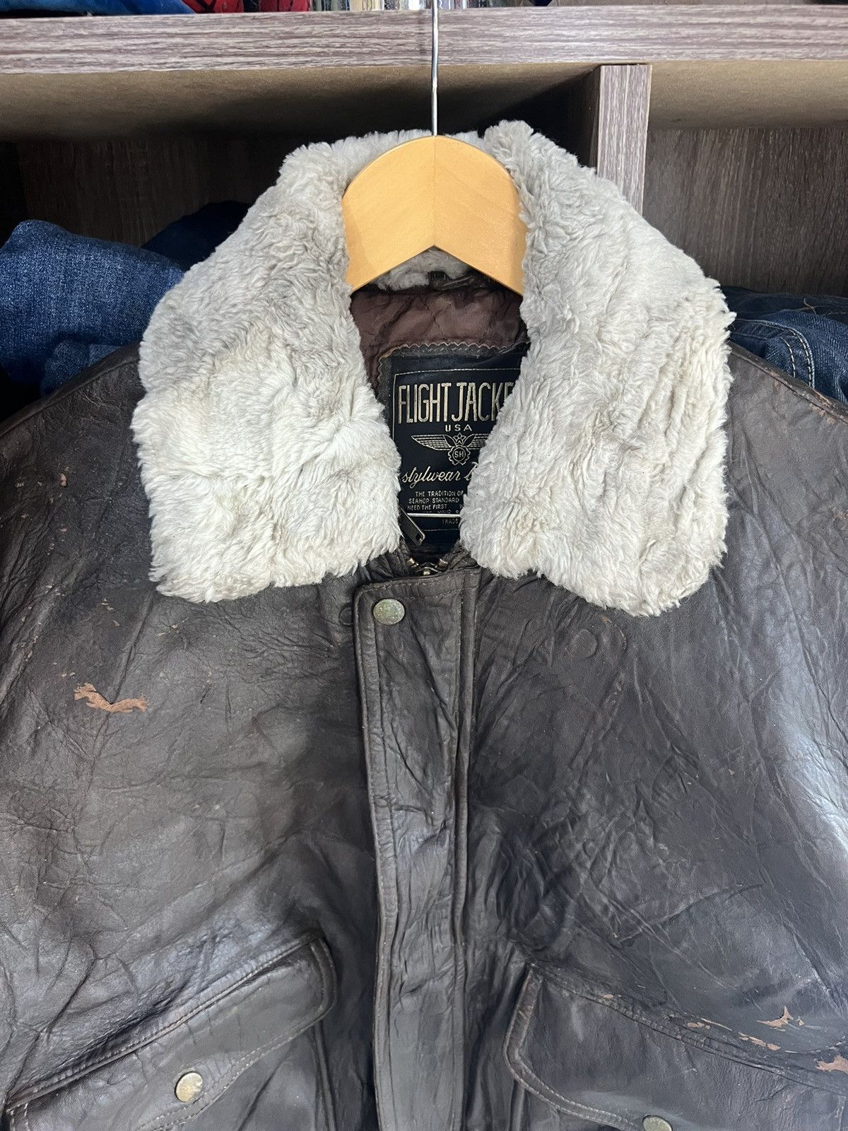 Other 🔥Flight Jacket Usa Stylewear Leather Size US L / EU 52-54 / 3 - 4 Thumbnail