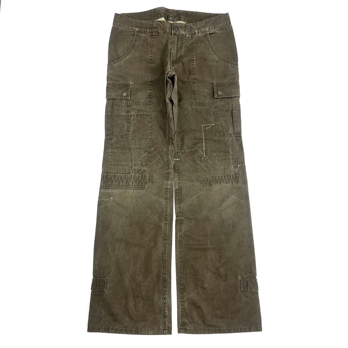 291295=Homme Vintage 291295=Homme Bondage Punk Patchwork Cargo Panta Size US 30 / EU 46 - 1 Thumbnail