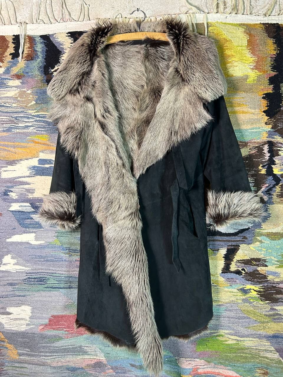 Annette Gortz Annette Görtz Fur & Leather Coat Real Fur AvantGarde EU36 Size S / US 4 / IT 40 - 1 Thumbnail