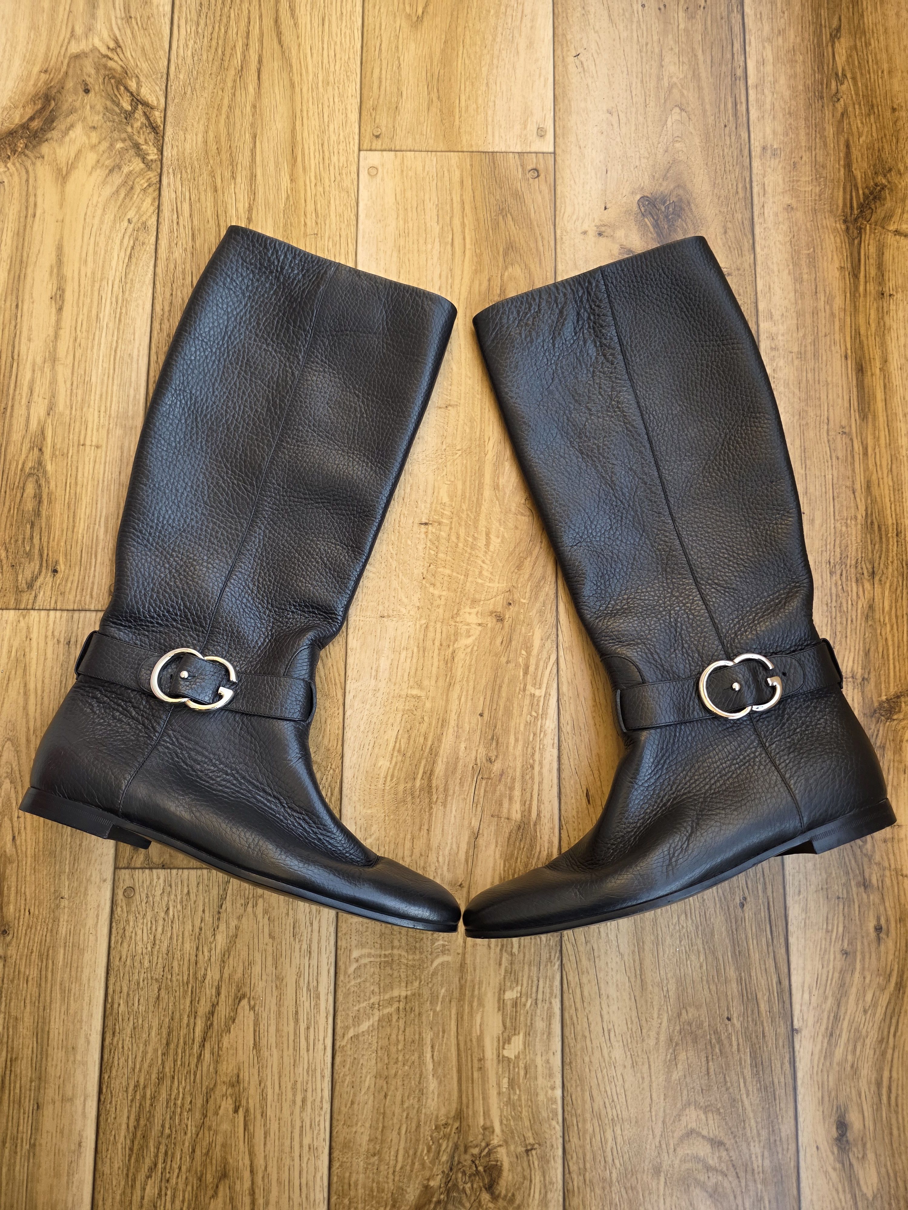 Gucci Gucci Leather Interlocking Double G Boots Size US 9 / IT 39 - 1 Thumbnail