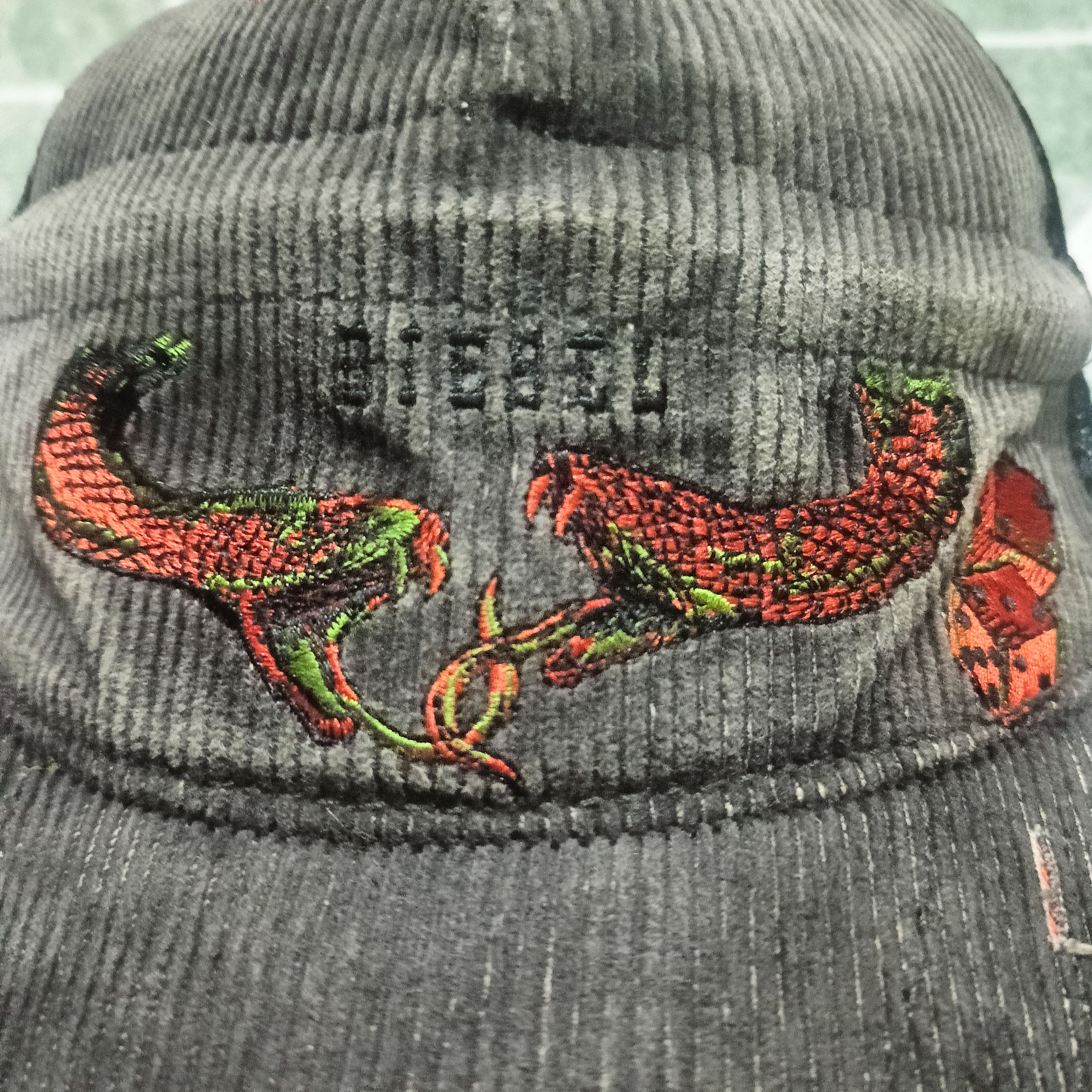 Diesel Rare Vintage Diesel Distressed Corduroy Cobra Trucker Cap Size ONE SIZE - 4 Thumbnail