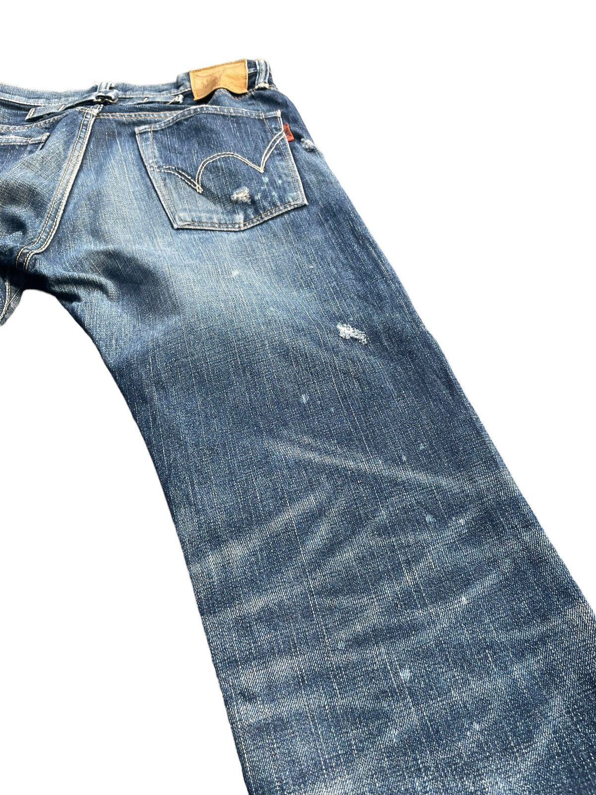 Edwin Vintage Edwin 505ZX Selvedge Distresed Denim Size US 31 - 12 Thumbnail
