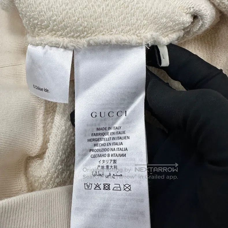Gucci Gucci Beige princess printed round-neck long-sleeved sweat Size L / US 10 / IT 46 - 4 Thumbnail