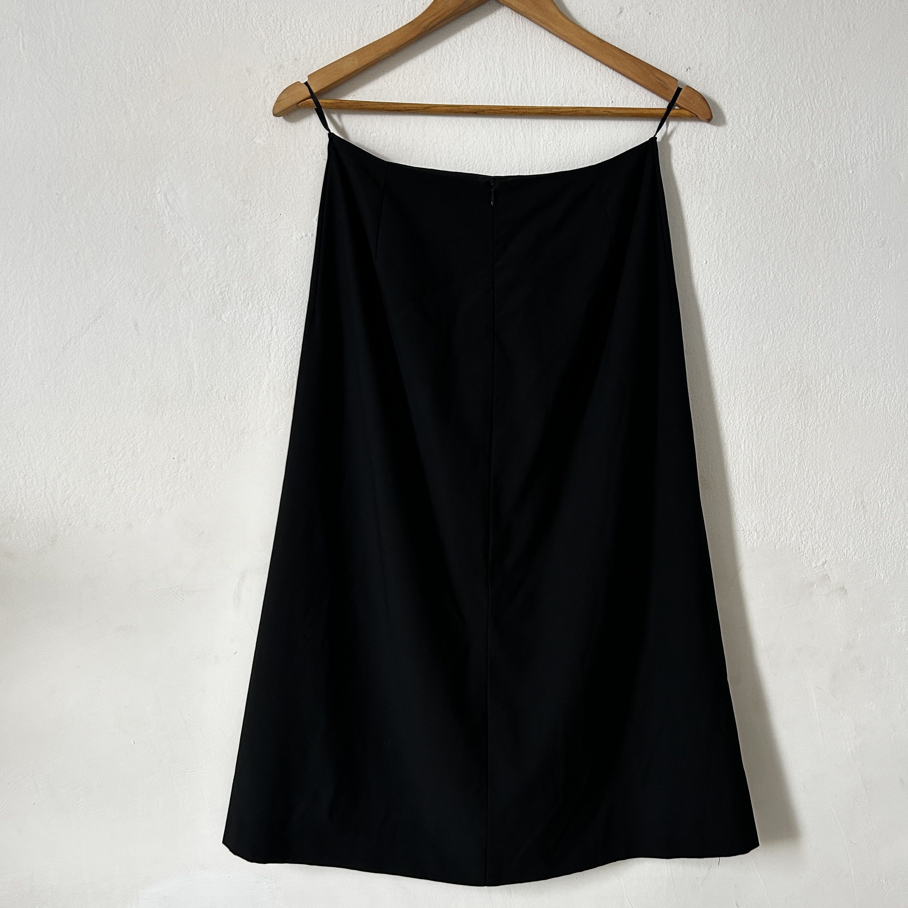 Jil Sander Jil Sander black pencil high waisted slit skirt Size 27" / US 4 / IT 40 - 8 Thumbnail