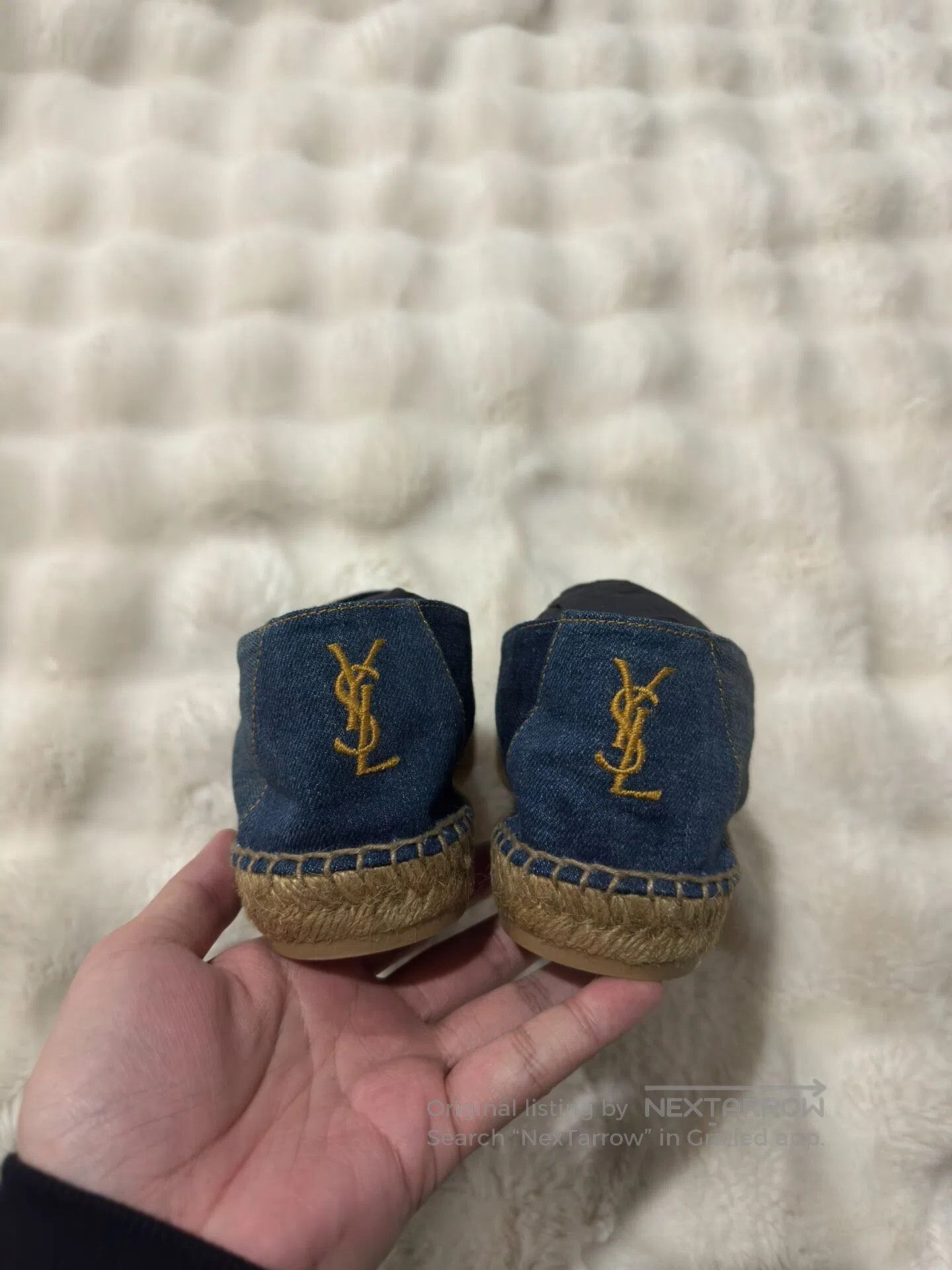 Saint Laurent Paris Saint Laurent Paris Gold-Plated Fisherman Shoes| Size US 12 / EU 45 - 2 Thumbnail