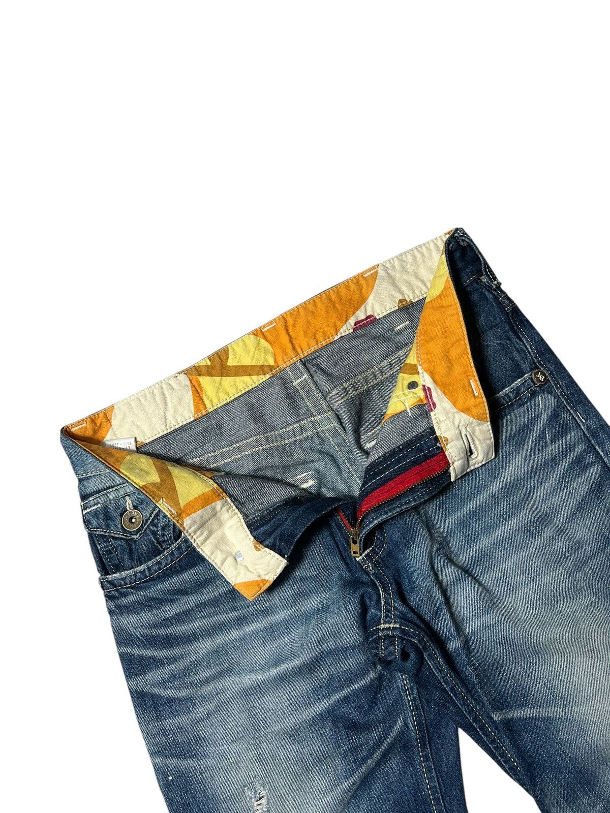 Edwin Bootcut Edwin Splatter Distressed Flared Jeans Pants Size US 32 / EU 48 - 6 Thumbnail
