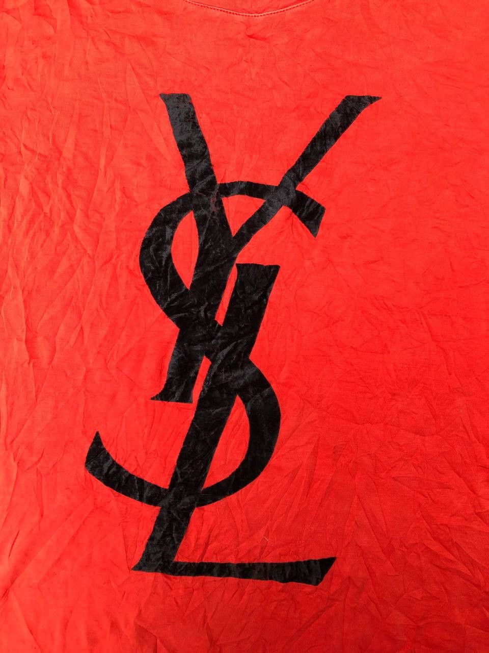 Yves Saint Laurent Vintage YvesSaintLauren Logo Tee Size S / US 4 / IT 40 - 2 Thumbnail