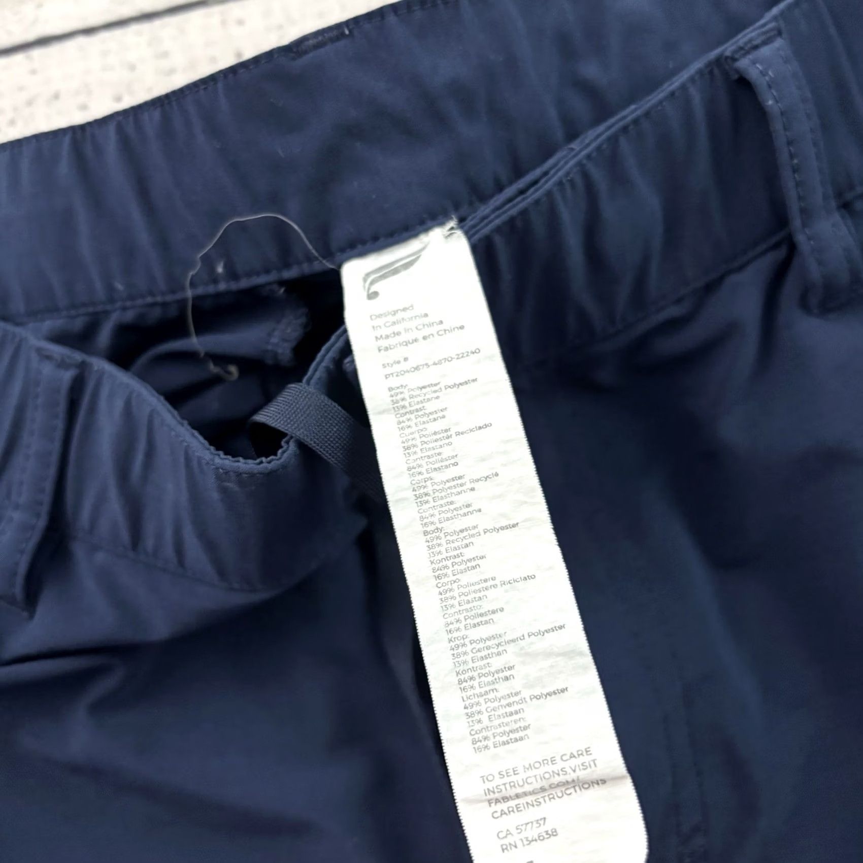 Fabletics Fabletics The Only Pant Men M Blue 27" Inseam Pants Regular Activewear Mens Size US 31 - 4 Thumbnail