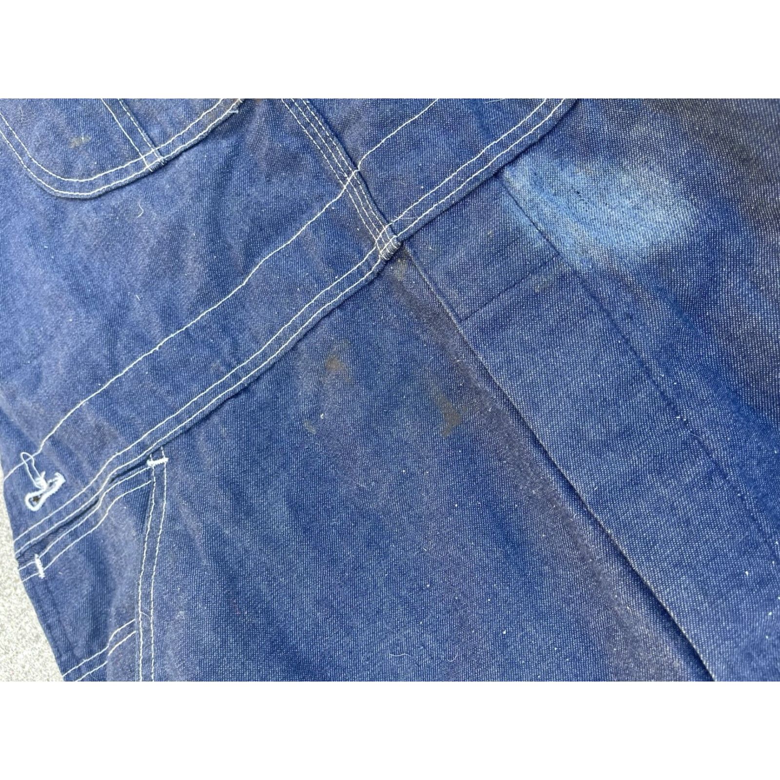Sears VINTAGE Sears Denim Overalls Mens 40 Regular Blue 60s 70s USA USA Size US 40 / EU 56 - 4 Thumbnail