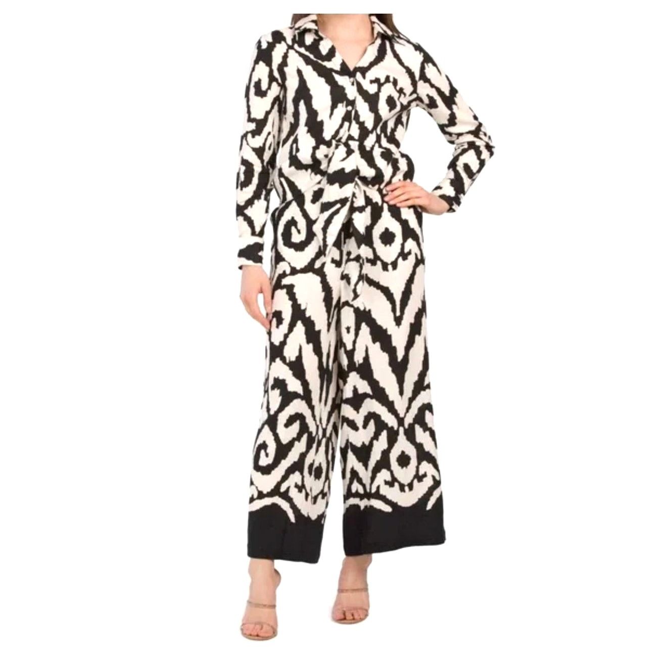 Rachel Zoe RACHEL ZOE 3 Piece Linen Blend Damask Print Set S/M Size M / US 6-8 / IT 42-44 - 1 Thumbnail
