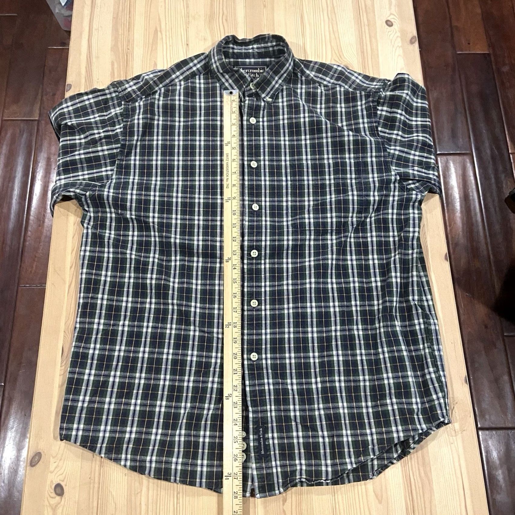 Abercrombie & Fitch VINTAGE Abercrombie & Fitch Shirt Mens M Plaid Oversized Button Up Long Sleeve Size US M / EU 48-50 / 2 - 4 Thumbnail