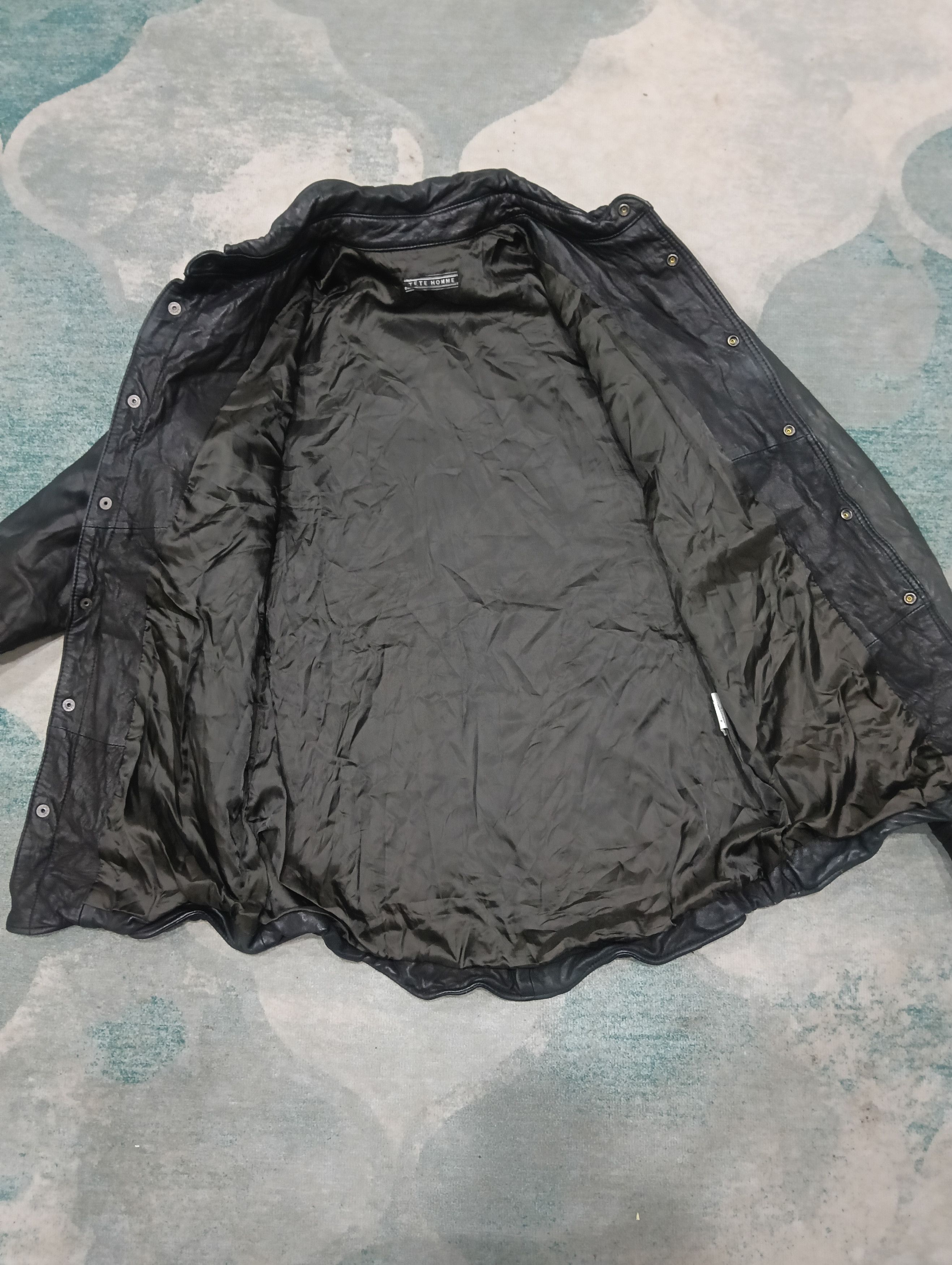 Homme Plisse Issey Miyake × Issey Miyake × Pleats Please Issey Miyake Tete Homme Leather Size US M / EU 48-50 / 2 - 10 Thumbnail
