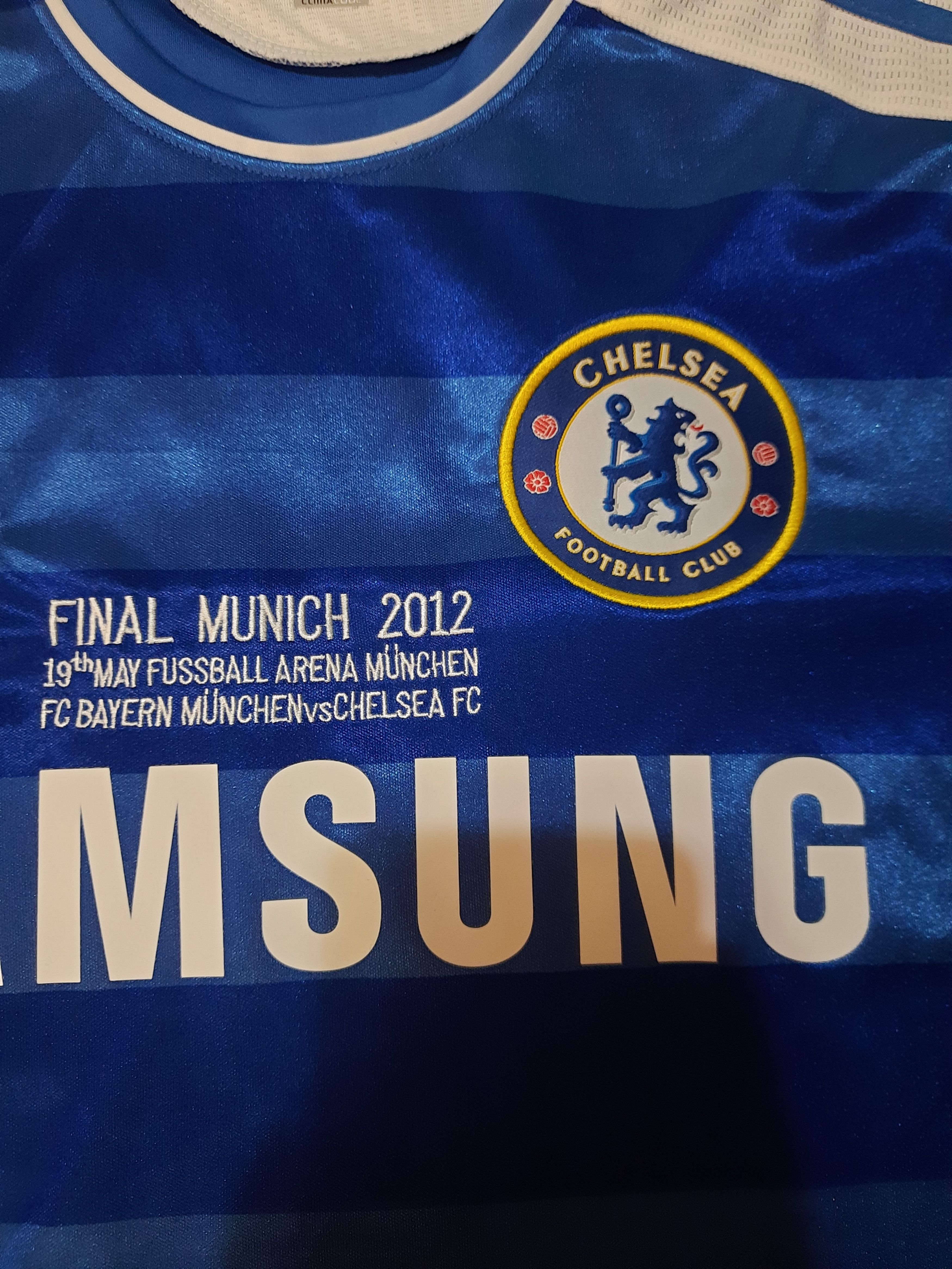 Chelsea Soccer Chelsea Ramires Champions Final 2012 Football Soccer Size US L / EU 52-54 / 3 - 4 Thumbnail
